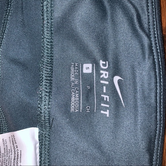 Nike Teal Capri Pants With Mesh- Size S - Picture 5 of 5